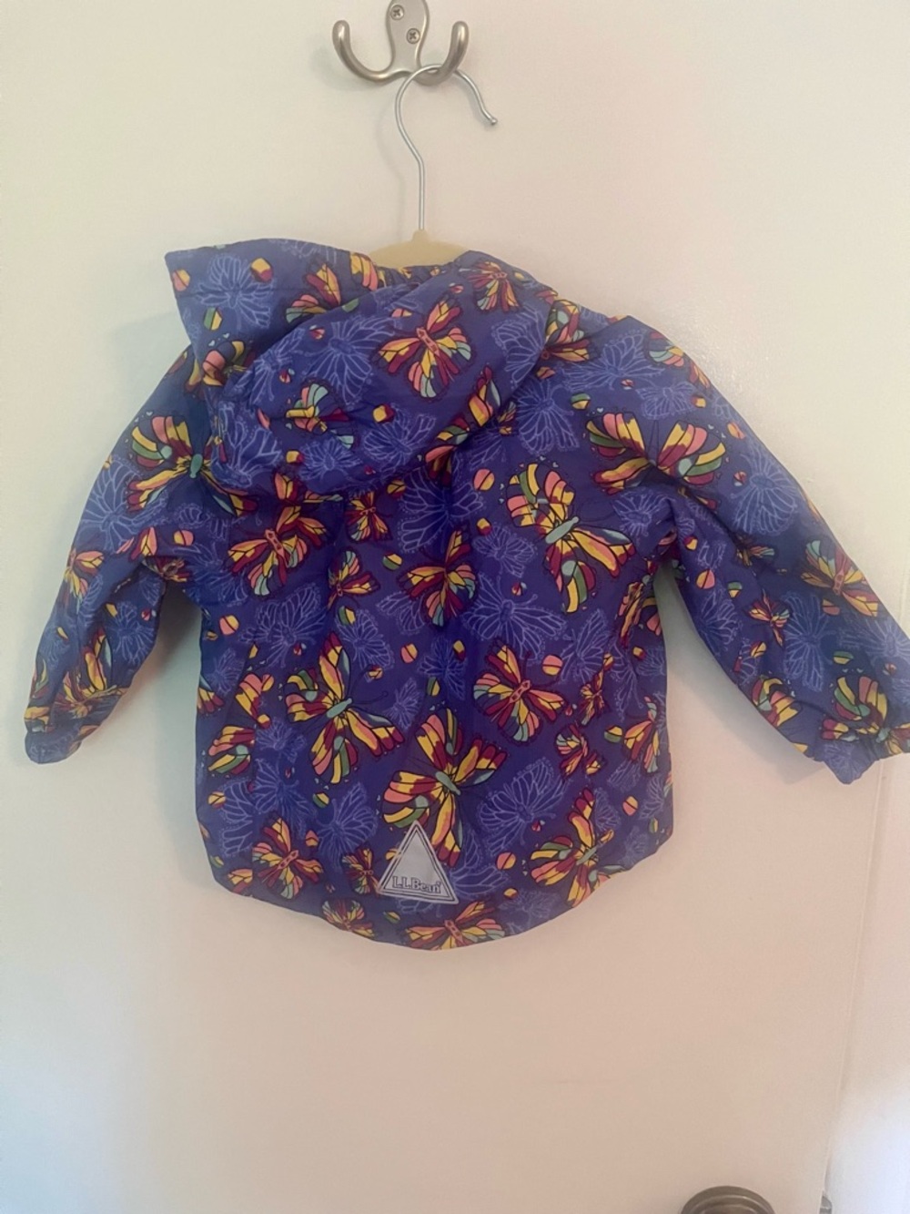 LL Bean Toddler Discovery Raincoat 12m Butterfly - Picture 2 of 4